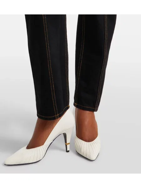 Blugi drepți Versace negru