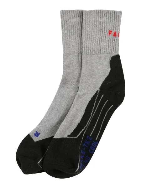 FALKE Șosete sport albastru / gri / roșu negru