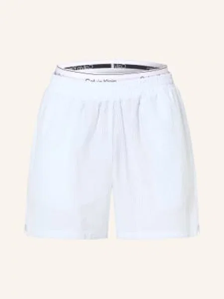 Calvin Klein Spodnie Do Spania Seersucker blau białe