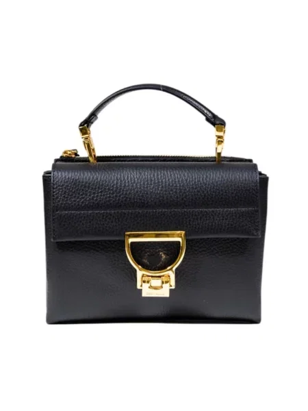 Mała torebka Coccinelle skórzana czarna