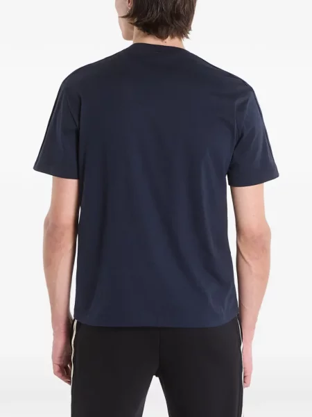 Tričko Ea7 Emporio Armani s autogramem modré
