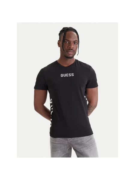 Guess Póló Regular Fit fekete