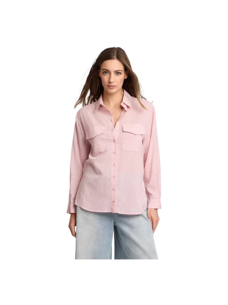 Koszula Kocca z długim rękawem różowa