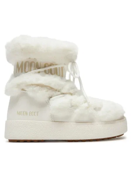 Moon Boot Cizme de zăpadă Ltrack Tube Faux-Fur alb