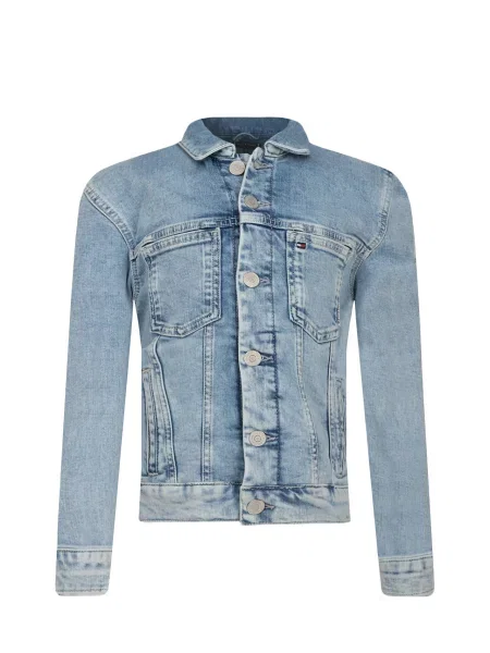Tommy Hilfiger Farmer kabát TRUCKER DARK WASH | Oversize fit