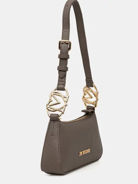 LOVE MOSCHINO Ročna torba rjava