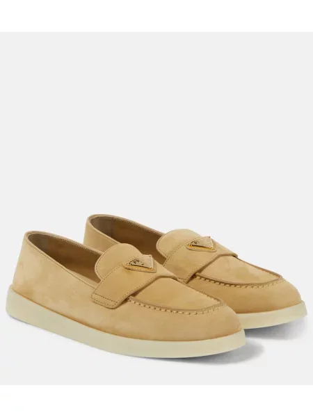 Loaferke Prada iz semiša bež