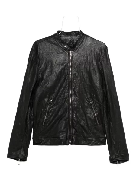 Кожено яке Dolce & Gabbana черно