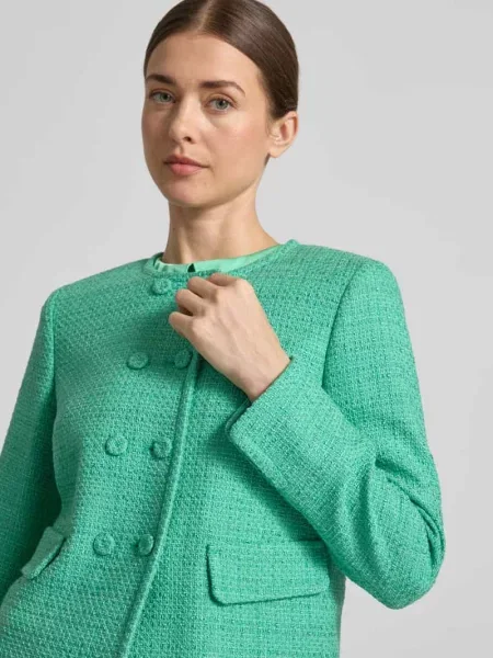 Marynarka Regular Fit z z patkami Marc Cain zielona