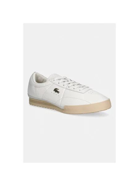Lacoste Aura sneakersy skórzane beżowe