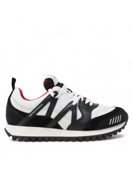 Sneakersy Emporio Armani skórzane czarne