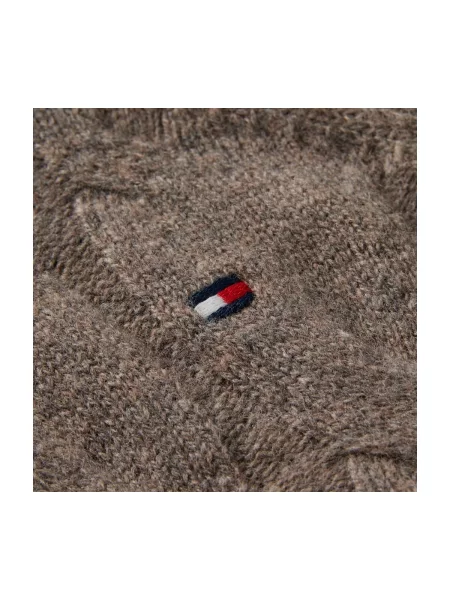 Pulover Tommy Hilfiger de lână maro