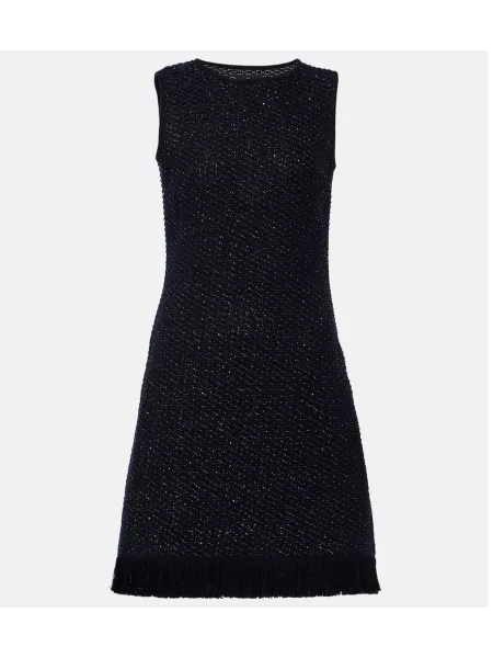 Obleka Oscar De La Renta iz tvida modra