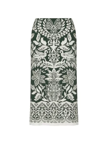 Fustă florală Farm Rio cu talie înaltă cu model floral verde