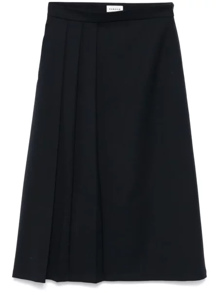 Fusta plisata P.a.r.o.s.h. plisată până la genunchi albastru