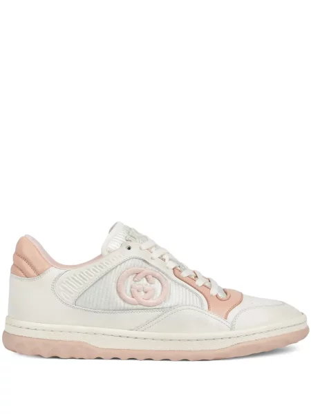 Sneakerși Gucci din piele alb