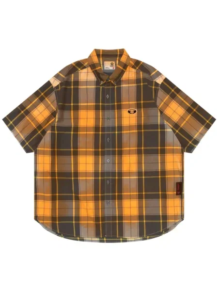 Kostkovaná košile Aape By *a Bathing Ape® oranžová