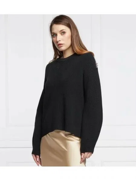 HUGO Pulover Sheliyera | Relaxed fit negru