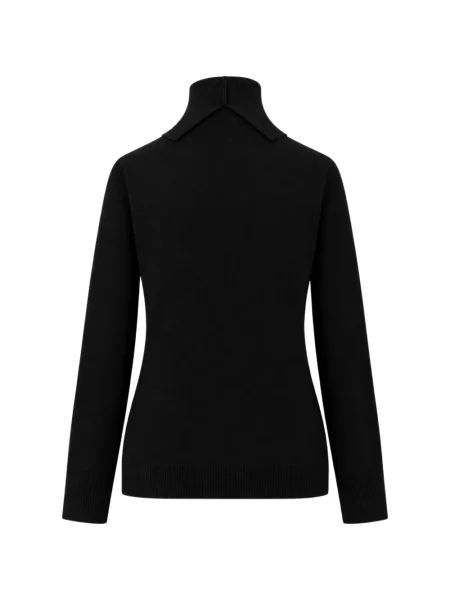 Pulover Solotre cu volane negru