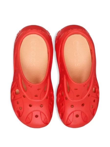 Papuci tip mules Crocs roșu