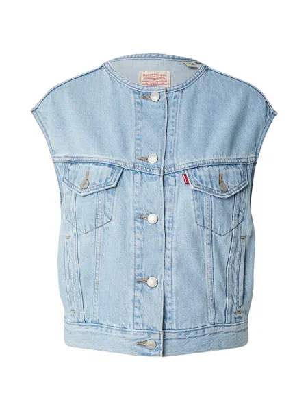 LEVI'S ® Vestă Collarless Shrunken Trucker Vest denim albastru
