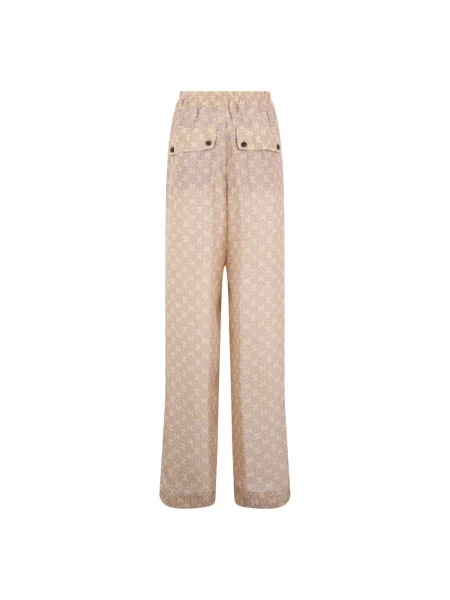 Spodnie Dries Van Noten beżowe