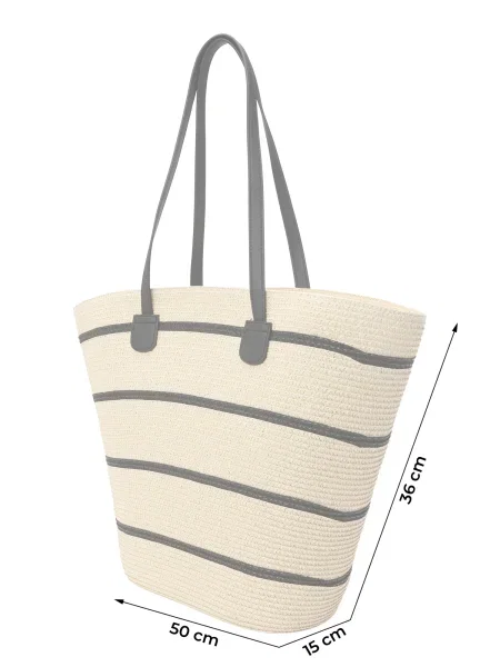 MYLAVIE by Sarah Harrison Torba za na plažo črna / off-bela bela