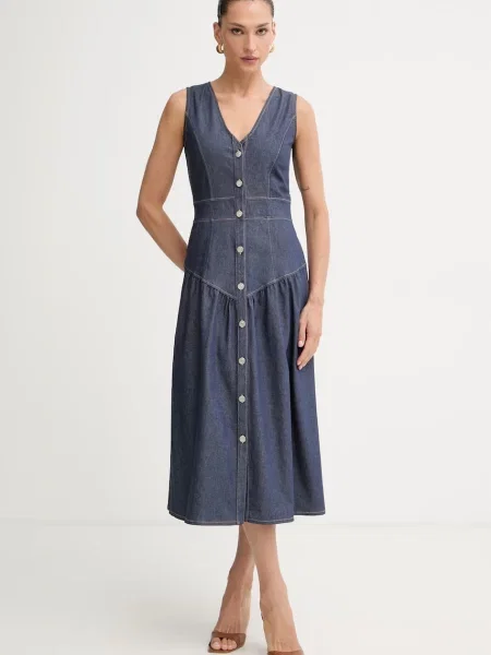 Rochie Morgan De Toi evazată albastru