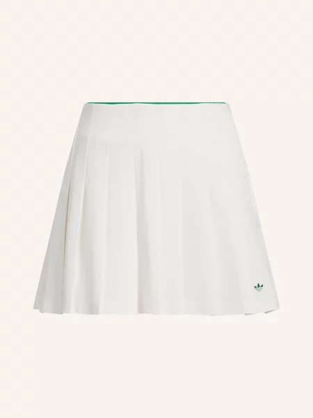Sukienka plisowana Adidas plisowana biała