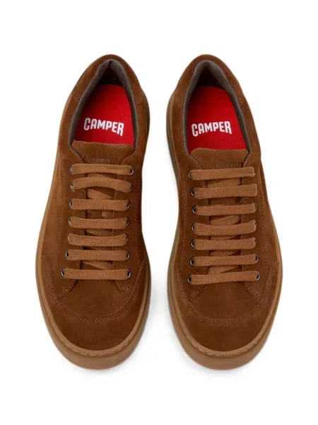 Fűzős csipkés sneaker Camper barna