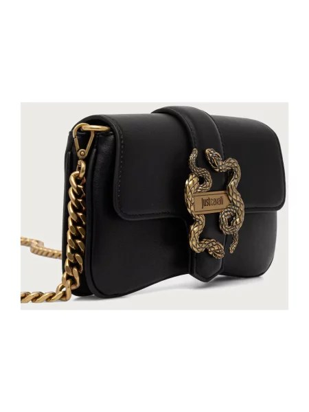 Just Cavalli torebka crossbody z imitacji skóry czarna