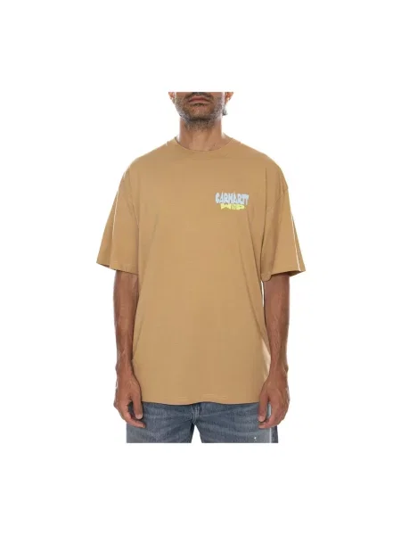 Koszulka Carhartt Wip brązowa