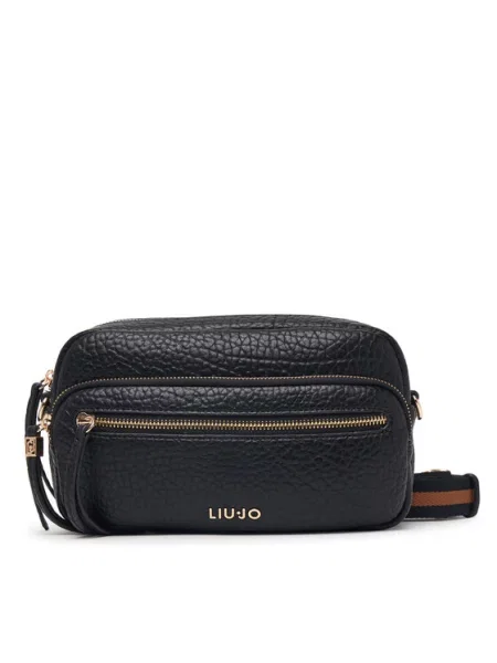 Liu Jo crossbody torbica iz umetnega usnja črna