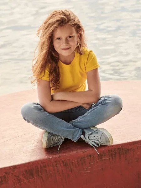 Tricou copii Fruit Of The Loom galben