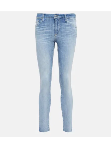 Blugi skinny Ag Jeans albastru
