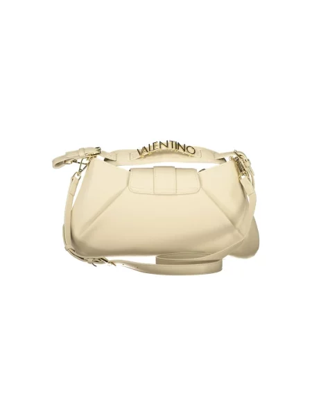 Lniana torebka crossbody Valentino Bags beżowa