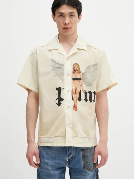 Cămașă Palm Angels bej