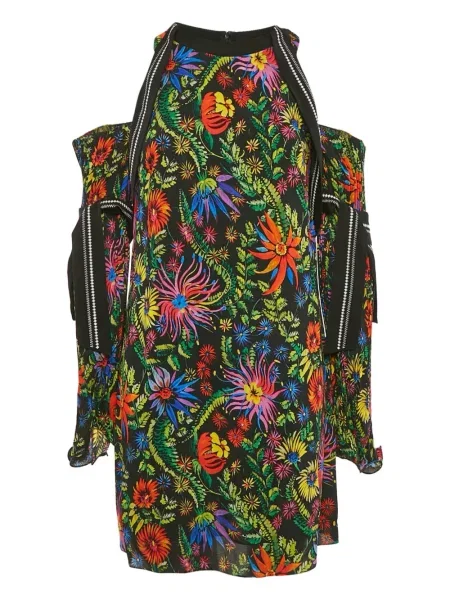 Rochie 3.1 Phillip Lim cu model floral cu imagine de costum negru