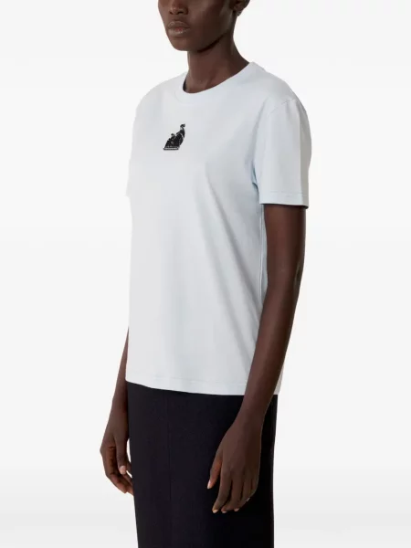 Tricou Lanvin cu decolteu rotund alb