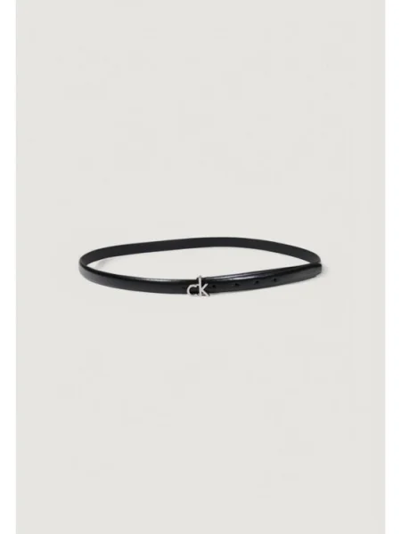 Calvin Klein de Damă Ck Buckle Skinny Belt negru