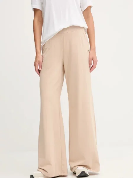 Однотонные спортивные штаны Ea7 Emporio Armani бежевые