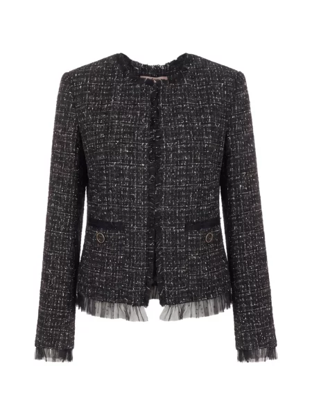 Geacă Twinset tricotate negru