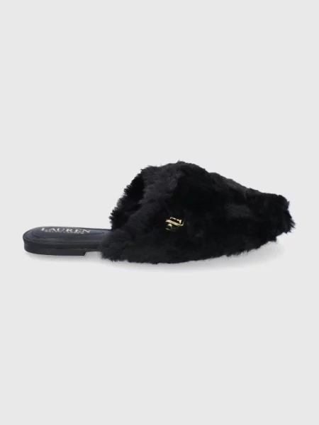 Пантофи Lauren Ralph Lauren черно