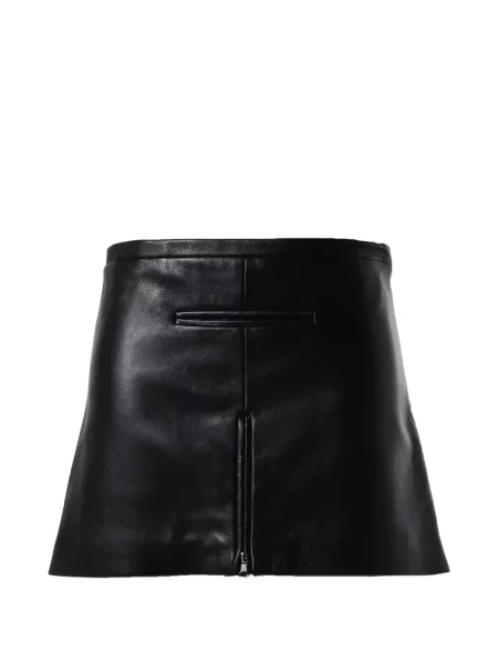 Fustă din piele Courreges negru