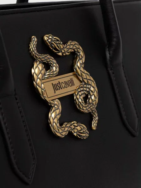 Just Cavalli Táska Iconic Snakes fekete