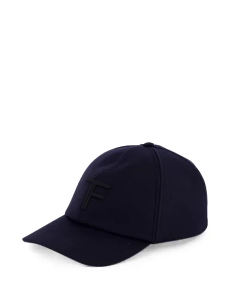 Șapcă Tom Ford cu broderie albastru