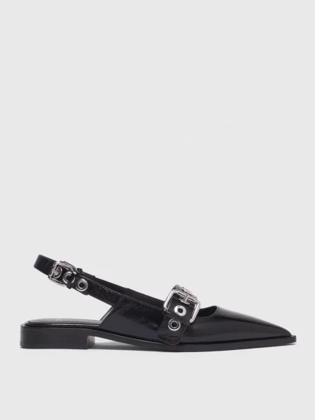 Кожаные босоножки Maje черные