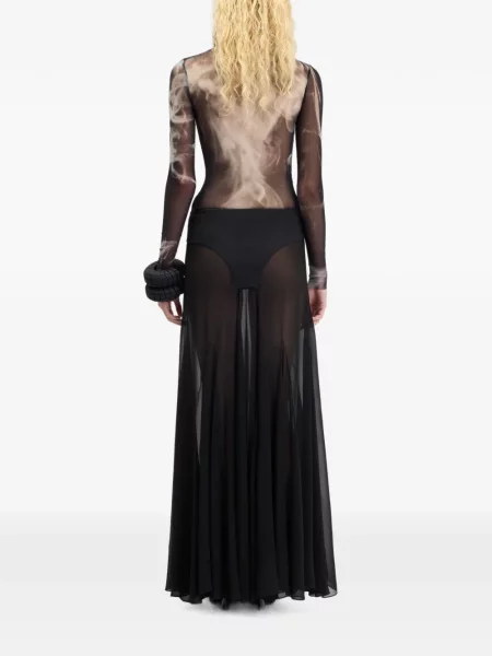 Lung tricou Jean Paul Gaultier negru