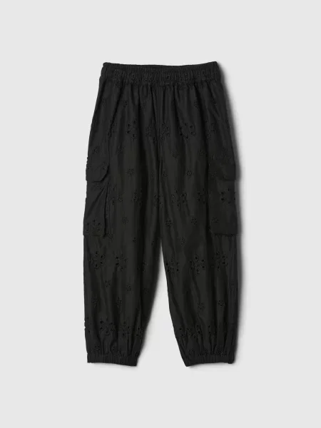 Spodnie cargo Gap koronkowe czarne