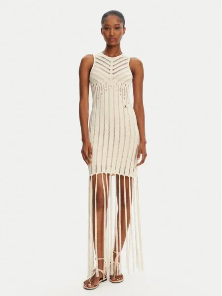 Patrizia Pepe Rochie tricotată bej